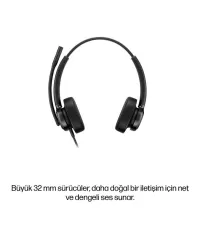 HP Poly Mission 425 C01B6AA Stereo USB-C / USB-A Gürültü Önleyici Kablolu Kulaklık
