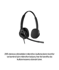 HP Poly Mission 425 C01B6AA Stereo USB-C / USB-A Gürültü Önleyici Kablolu Kulaklık