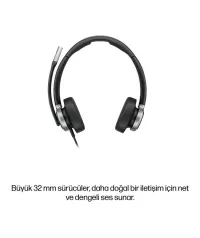 HP Poly Mission 625 C01C6AA MS Teams Stereo USB-C / USB-A Gürültü Önleyici Kulaklık