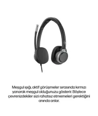 HP Poly Mission 625 C01C6AA MS Teams Stereo USB-C / USB-A Gürültü Önleyici Kulaklık