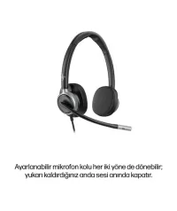 HP Poly Mission 625 C01C6AA MS Teams Stereo USB-C / USB-A Gürültü Önleyici Kulaklık