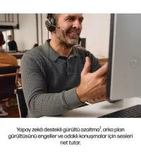 HP Poly Mission 825 C01FCAA Stereo USB-C / USB-A Aktif Gürültü Engelleyici Kulaklık