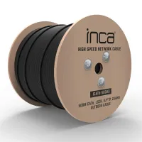 INCA ICAT6-500AG OUTDOOR S/FTP 23 AWG LSZH NETWORK CABLE 500 METRE SİYAH CAT6 KABLO