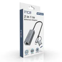 INCA IUTP-01T USB 3.0 TYPE-C 3.1 ETHERNET ÇEVİRİCİ RJ45 1000MBPS ALUMINYUM KASA