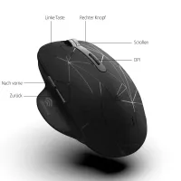 INCA IWM-551 Şarjlı Kablosuz Mouse, Type-C & USB Çift Alıcı, Sessiz Tıklama, 1600 DPI LED Işıklı