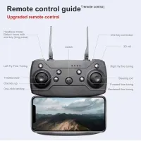 KATJMER E99 Pro Kameralı Drone - Tek Tuş Kalkış-İniş, Takla Atma Özellikli Eğlence Dronu (Yedek Bataryalı)