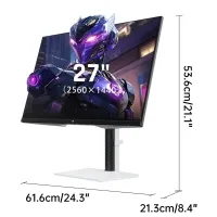 KTC H27E6 27" QHD 300Hz Fast IPS Profesyonel Oyun ve Tasarım Monitörü, 98% DCI-P3, HDR, 1ms, Pivot Dikey Kullanım