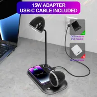 Venandin OPX‑1020 Manyetik Kablosuz Şarj Standı – 3’ü 1 Arada Qi Wireless Charger, Masaüstü Hızlı Şarj İstasyonu