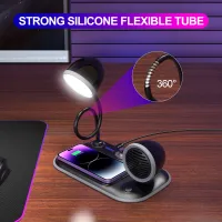 Venandin OPX‑1020 Manyetik Kablosuz Şarj Standı – 3’ü 1 Arada Qi Wireless Charger, Masaüstü Hızlı Şarj İstasyonu