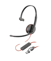 Poly Blackwire 3210 8X214AA Mono USB-C / USB-A Gürültü Önleyici Mikrofonlu Kulaklık