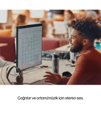 Poly Voyager Focus 2 9T9J6AA MS Teams USB-C / Bluetooth ANC Kulaklık + Şarj Standı