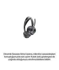 Poly Voyager Focus 2 9T9J6AA MS Teams USB-C / Bluetooth ANC Kulaklık + Şarj Standı