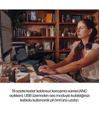 Poly Voyager Focus 2 9T9J6AA MS Teams USB-C / Bluetooth ANC Kulaklık + Şarj Standı