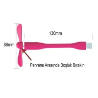 PowerMaster PM-20579 Taşınabilir Esnek USB Mini Fan Vantilatör