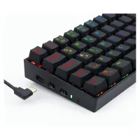 REDRAGON K530 DRACONIC PRO Q TR 60% KOMPAKT KABLOSUZ-BLUETOOTH 2.4G SWITCH MEKANİK KLAVYE SİYAH