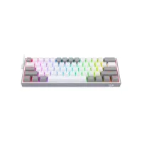 REDRAGON K617 FIZZ RGB RED SWITCH MEKANİK OYUNCU KLAVYESİ BEYAZ/GRİ