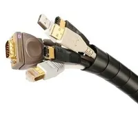 S-LINK SL-197 28mm 20 Metre Siyah Kablo Düzenleyici Spiral Kablo Toplayıcı