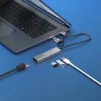 S-Link SW-U332 Type-C / USB 3.0 3 Portlu 1000Mbps Gigabit Ethernet Hub Çoğaltıcı