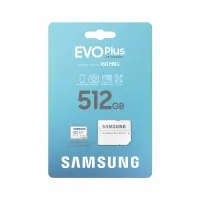SAMSUNG 512GB EVO PLUS MICROSDXC UHS-I U3  V30  A2  160MB/S  MB-MC512SA/TR