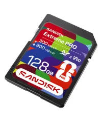 SanDisk Extreme PRO 128GB SDXC UHS-II V90 300MB/s Profesyonel Hafıza Kartı SDSDXDM-128G-GN4IH
