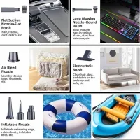 ST-6659 Plus 3-in-1 Kablosuz Güçlü Araç ve Ev Tipi Vakum Süpürgesi - 16000Pa Fırçasız Motorlu