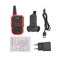 WLN KD-C51 16 Kanal 3-5 Km Tekli Kırmızı Telsiz