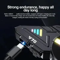 Y70 Intercom - Bluetooth 5.3 Motosiklet Kask Kulaklığı, IP67 Su Geçirmez, Gürültü Önleyici, Çift Cihaz Bağlantılı