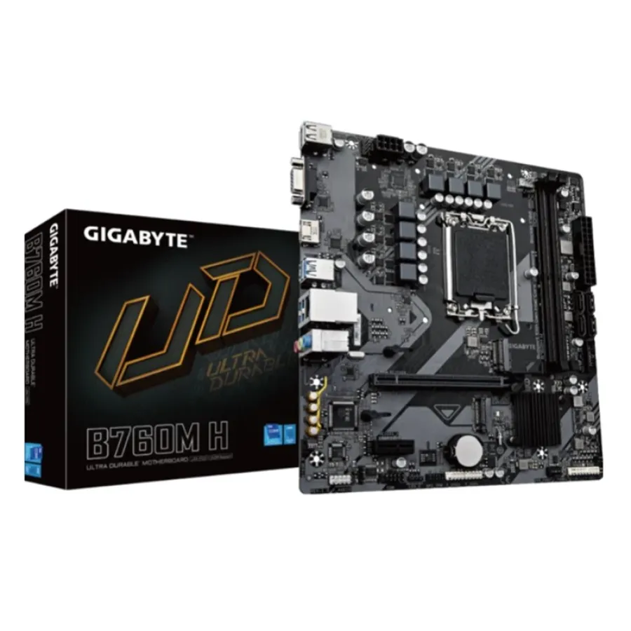GIGABYTE B760M H Intel B760 Soket LGA1700 DDR5 M.2 mATX Oyuncu Anakartı