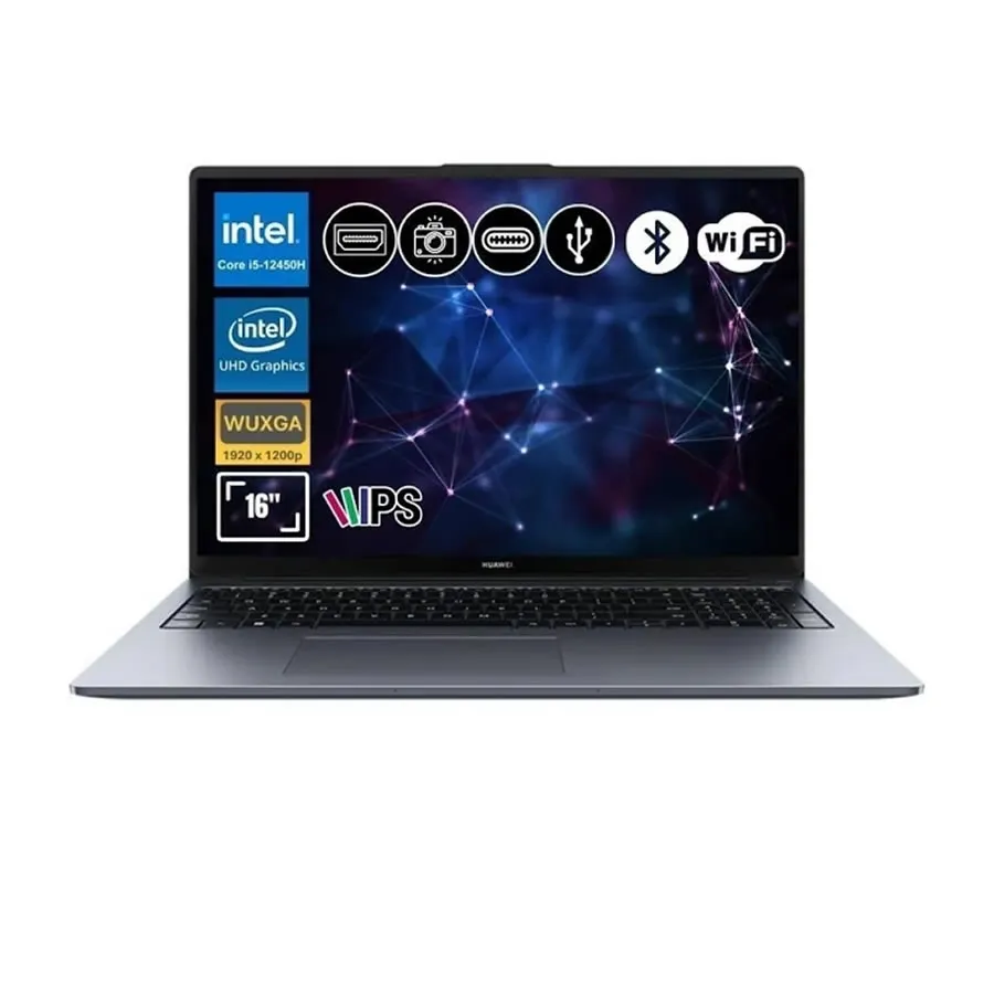 HUAWEI MateBook D 16 2024 16" Intel Core i5-12450H 16GB RAM 1TB SSD FreeDOS Space Gray Laptop