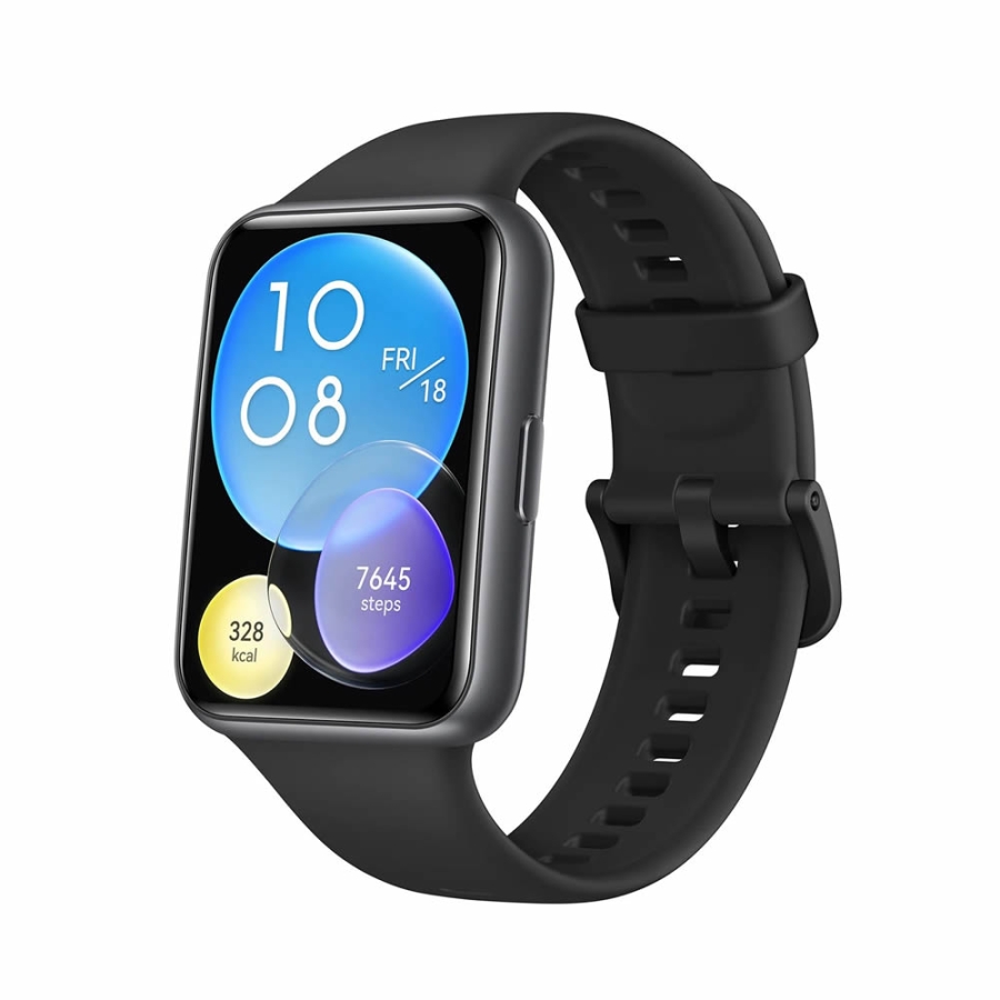 Huawei Watch FIT 2 Akıllı Saat - Siyah, AMOLED Ekran, Kan Oksijen Sensörü, Android ve HarmonyOS Uyumluluğu