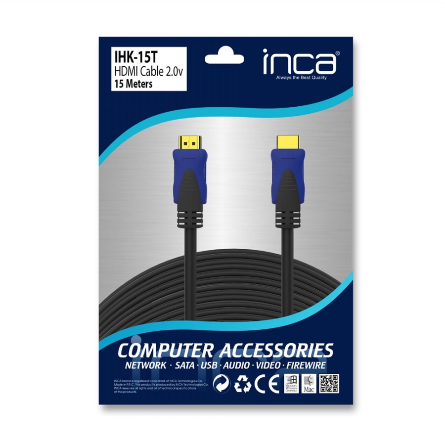 INCA IHK-15T 15 METRE HDMl TO HDMl 2.0V KABLO