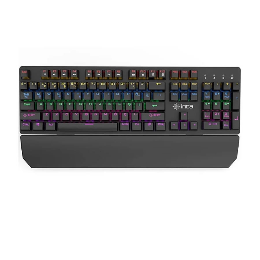 INCA IKG-445 Phaldor RGB Mekanik Oyuncu Klavyesi 106 Tuş Blue Switch USB Kablolu Gaming Klavye
