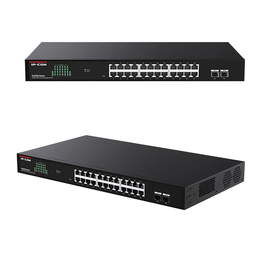 IP-COM G2226F 24 PORT GIGABIT + 2XSFP UPLINK CLOUD YÖNETİLEBİLİR RACKMOUNT SWITCH