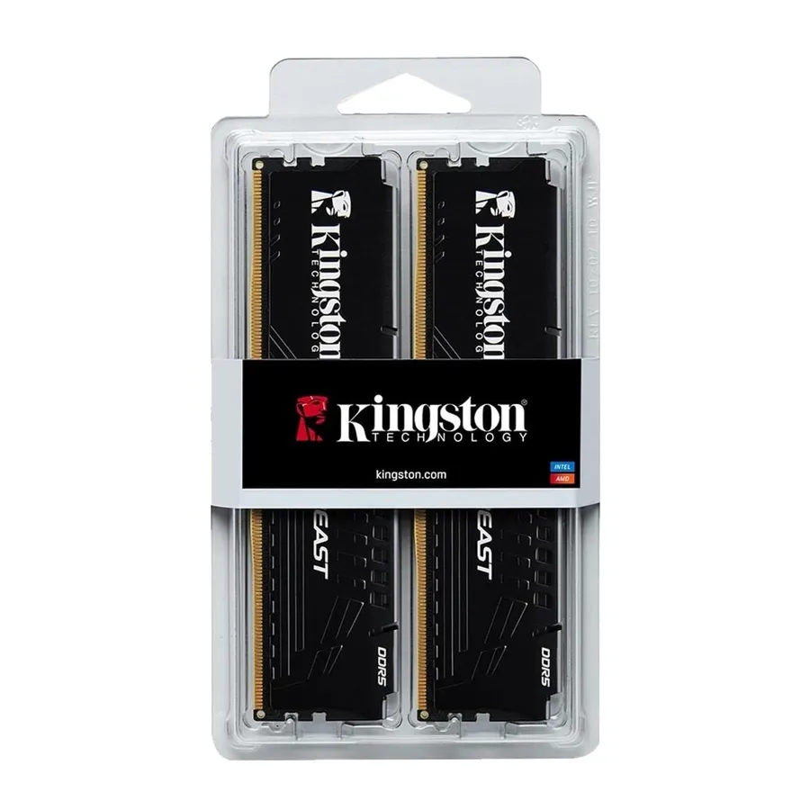 Kingston FURY Beast 32GB (2x16GB) DDR5 6000MHz CL30 AMD EXPO Intel XMP RAM - KF560C30BBEK2-32TR
