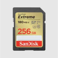 256GB SANDISK EXTREME PRO SD UHSI 180MB/S 90MB/S SDSDXVV-256G-GNCIN HAFIZA KARTI