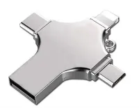 Faster FS-26602 4 IN 1 256Gb Flash Bellek (USB - TYPE-C - Micro USB - Lightning)
