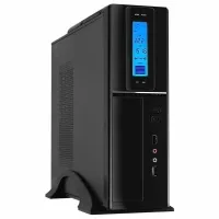 Frisby FC-S6040B 300W ATX Slim Kasa, Dijital Panel, Kulplu, Siyah, Micro ATX Uyumlu Ofis Bilgisayar Kasası