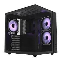HAWK HC510-650W GAMING HC510 650W 80+ BRONZE ARGB AKVARYUM ATX MID TOWER SİYAH GAMING KASA