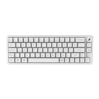 HAWK HK251W GAMING HK251 MEMBRANE RGB KABLOSUZ/BLUETOOTH BEYAZ %65 TÜRKÇE GAMING KLAVYE