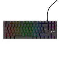 HAWK HK410M GAMING HK410 MEKANİK MAVİ SWITCH 19 MOD RGB KABLOLU SİYAH TKL TÜRKÇE GAMING KLAVYE