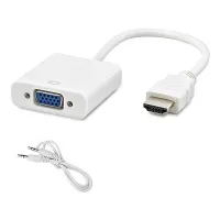 HYTECH HY-HV35 HDMI TO VGA ÇEVİRİCİ + AUTO ÇEVİRİCİ
