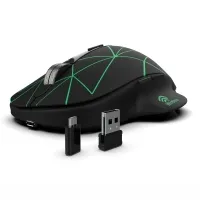INCA IWM-551 Şarjlı Kablosuz Mouse, Type-C & USB Çift Alıcı, Sessiz Tıklama, 1600 DPI LED Işıklı
