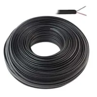 Lan LN-TEL33 Siyah 2li Flat Köken 100 Metre Telefon Kablosu