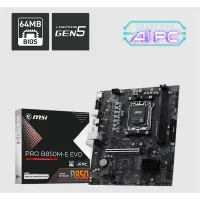 MSI PRO B850M-E EVO DDR5 8200MHZ 1XVGA 1XHDMI 1XM.2 USB MATX AM5