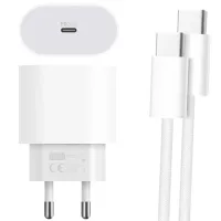 Powerway RXS27 20W Type-C Şarj Adaptörü - Kablo Seti (Apple 15 Pro-Pro Max Uyumlu)