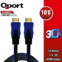 QPORT Q-HDMI10 HDMI 1.4 3D 10M ALTN UÇ KABLO