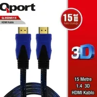 QPORT Q-HDMI15 TO HDMI15 1.4 3D 15M ALTN UÇ KABLO