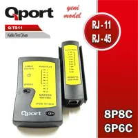 QPORT Q-TS11 RJ11/RJ45 Kablo Test Cihazı - Ethernet & Telefon Hattı Tester