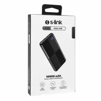 S-LINK IP-G12N 10000MAH USB + MICRO + TYPE-C SIYAH POWERBANK
