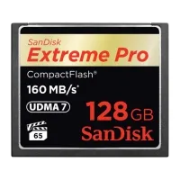 SanDisk Extreme PRO 128GB CompactFlash CF Kart 160MB/s (SDCFXPS-128G-X46) - Profesyonel Fotoğraf & Video Hafıza Kartı